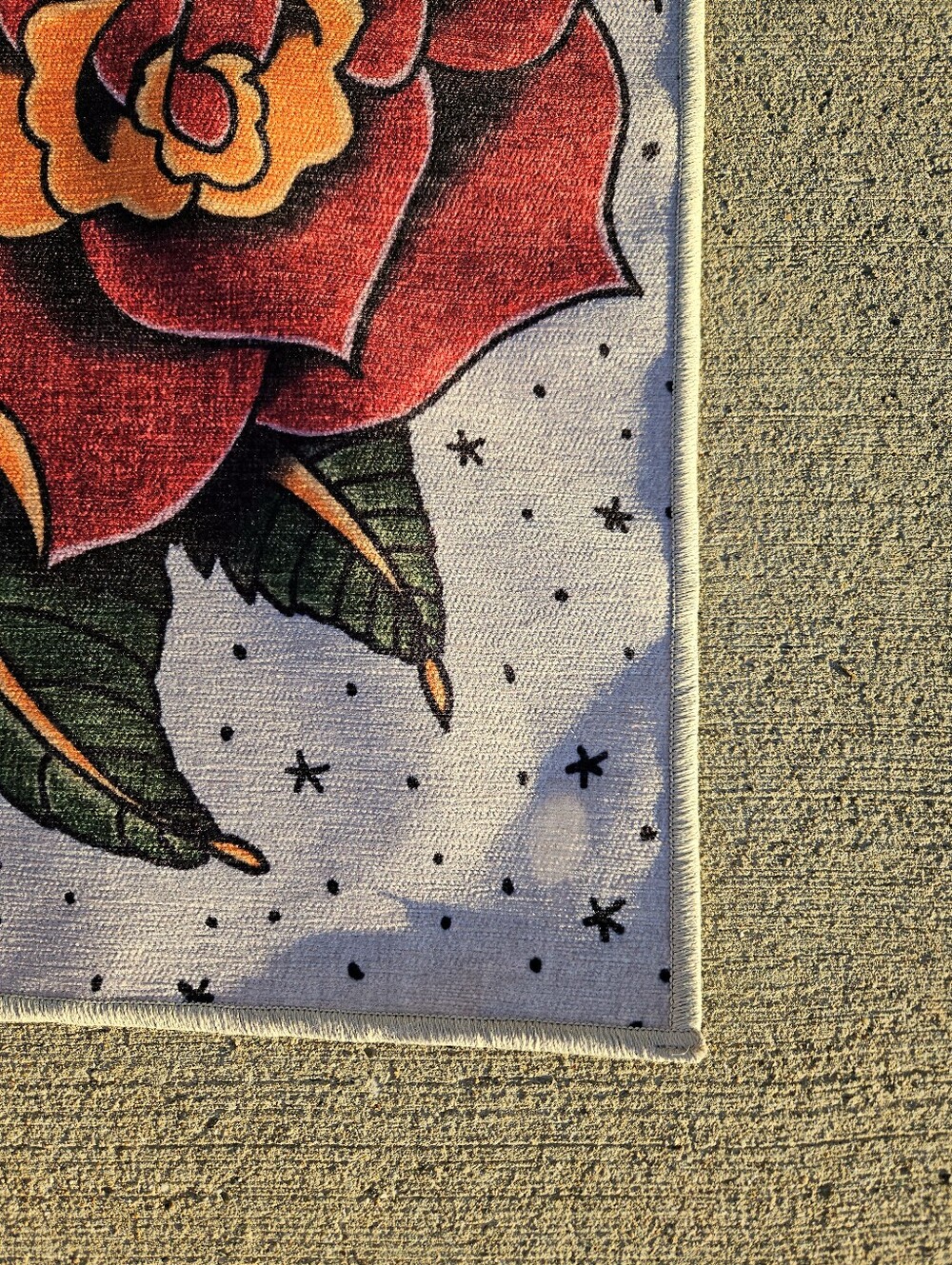 Limited Edition RUGGABLE Sugar Skull Floral Roses Washable Rug 5x7 NWT - Picture 7 of 10
